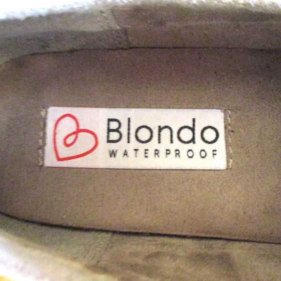 Blondo Waterproof Women's Riyan Slip On Casual Shoe Flat Tan Beige Suede Size 8 - Picture 3 of 11